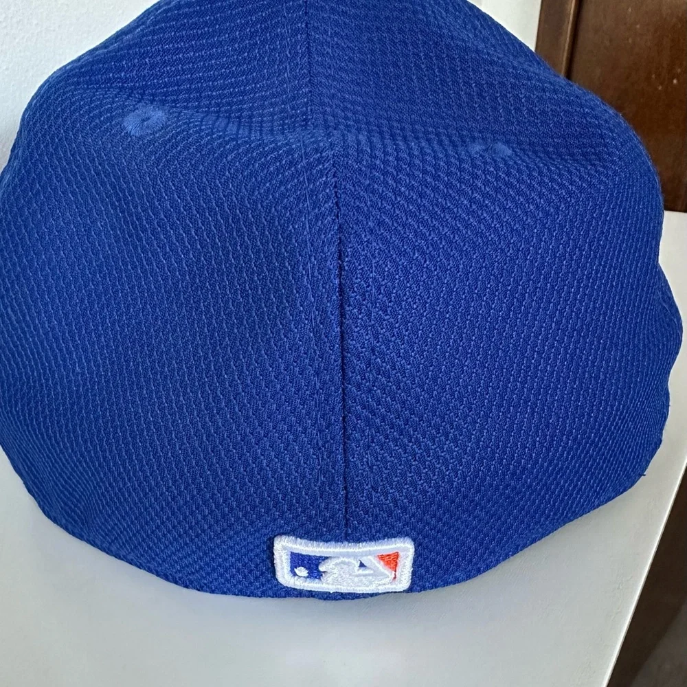 New Era 59FIFTY Fitted Hat - Royal Blue & Black NY Mets - Picture 2 of 4